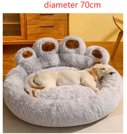 Long Plush Cat Bed